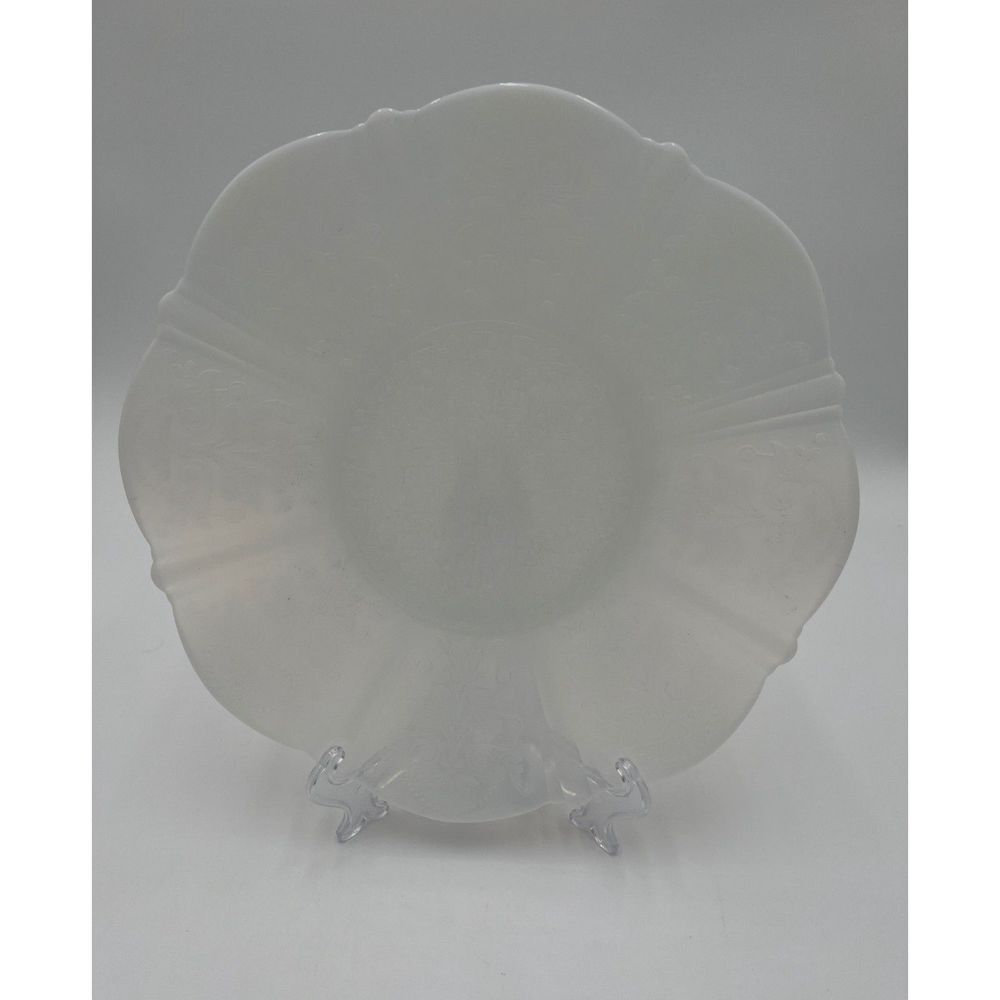 MacBeth Evans American Sweetheart 10.5" Service Plate Vintage Glass Plate